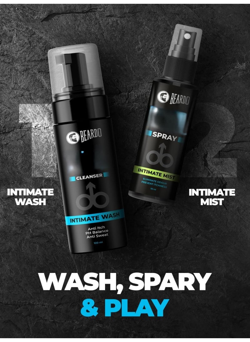 Beardo Intimate Wash For Men, 100ml | Prevent Odour, Itch, Sweating | No Dryness No Irritation | PH Balance Intimate Foaming Cleanser For Men - Image 4